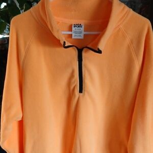 EUC Women's Bright Orange Half-Zip Pullover